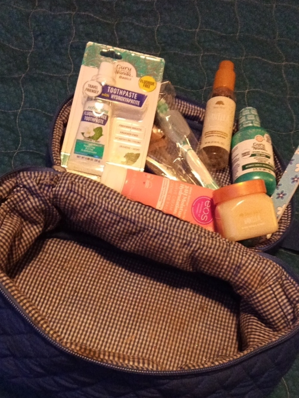 Quilted Travel Cosmetic Bag Belvah With Travel Must Haves